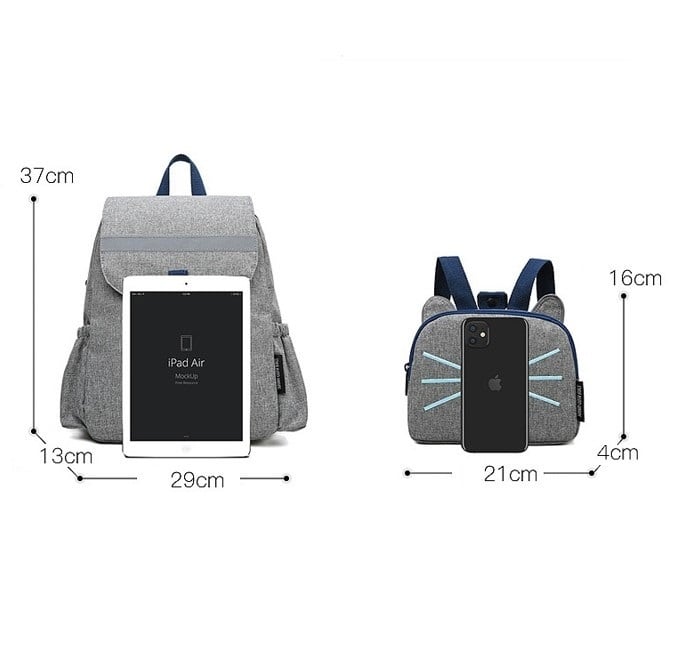 送料無料】ラストSALE！猫 ねこ マザーズバッグ 2way 猫耳 ママ