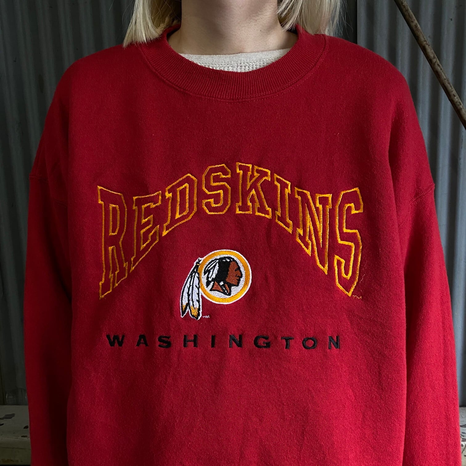 USA製 90s　NFL WASHINGTON REDSKINS スウェット