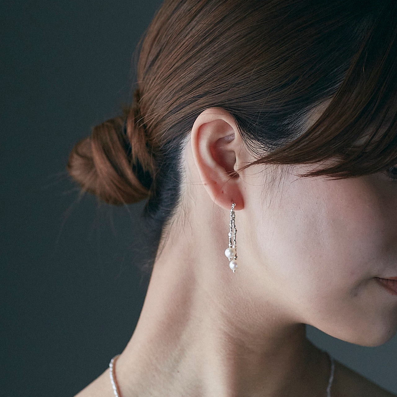 nora ピアス・イヤリング シルバー