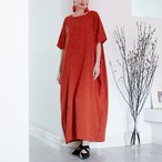 Earth Ember Textured Kaftan Dress  I25081