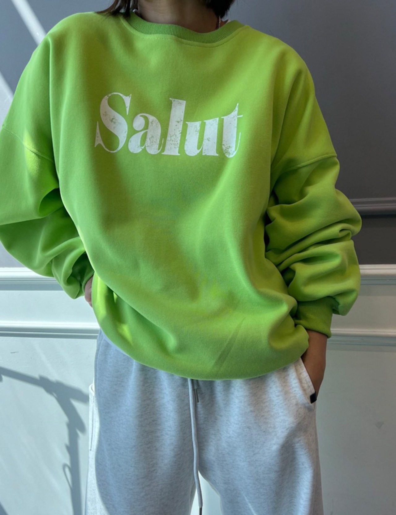 【25aw】Colorful Salut Sweat_3colors