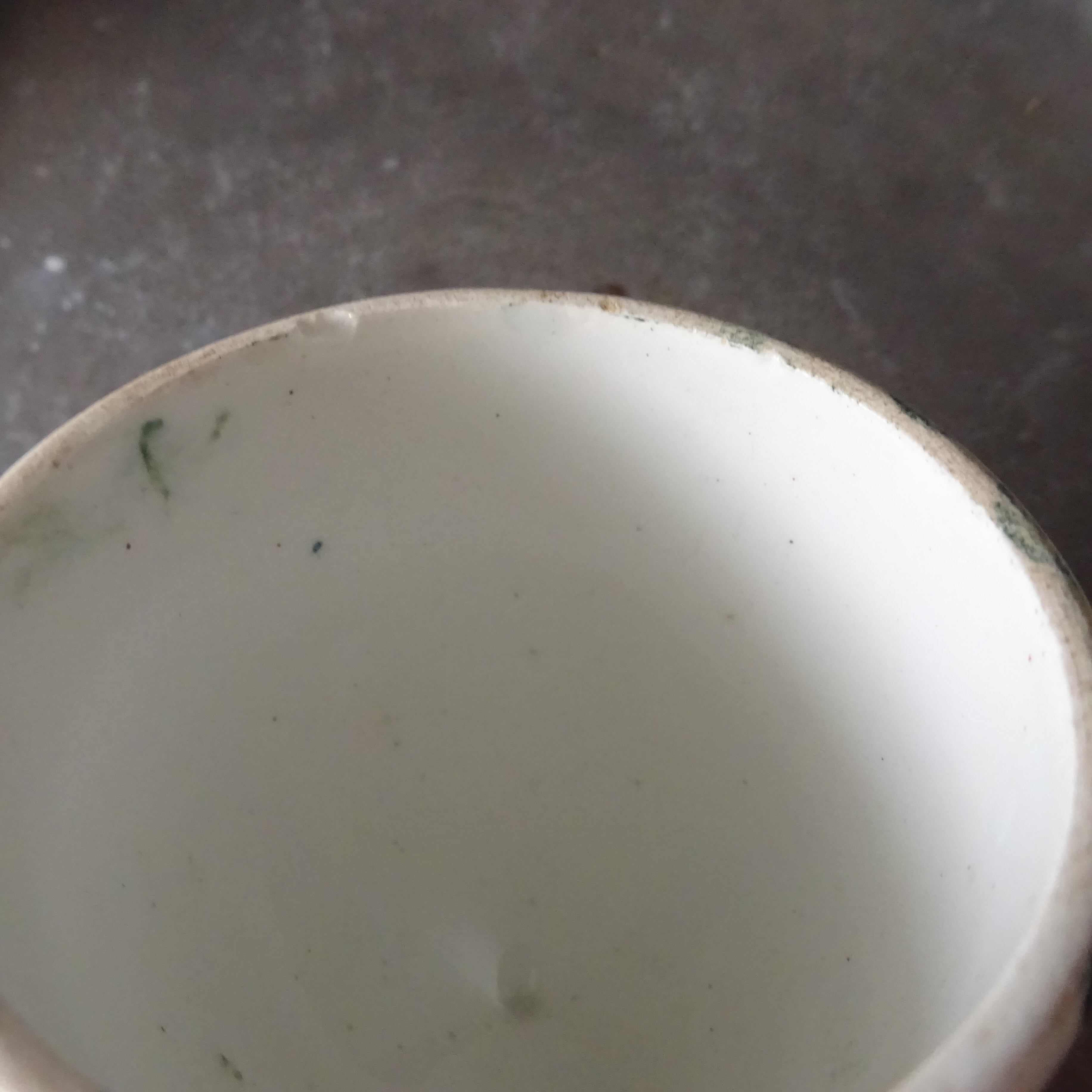 【 Nouveauté 】☆ Coquetier ancien décor《Fleurs et Rocaille》peint à la main 2個セット