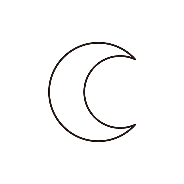 No.005_Crescent Moon /2週間肌を染めるタトゥーシール