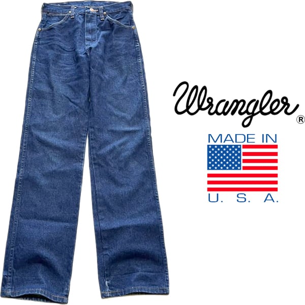 1点物◇USA製ビンテージ90sラングラー13MWZ濃紺ジーンズ古着 1点物◇USA製ビンテージ90sラングラー13MWZ濃紺ジーンズ古着