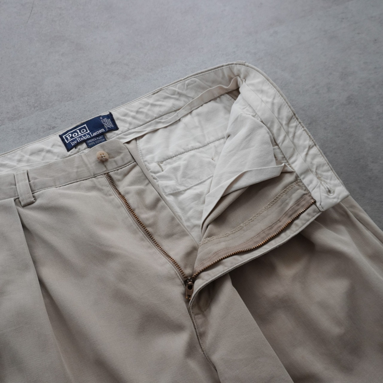 Polo by Ralph Lauren POLO CHINO ANDREW beige [W33L30.5相当] 古着（状態考慮） - 5