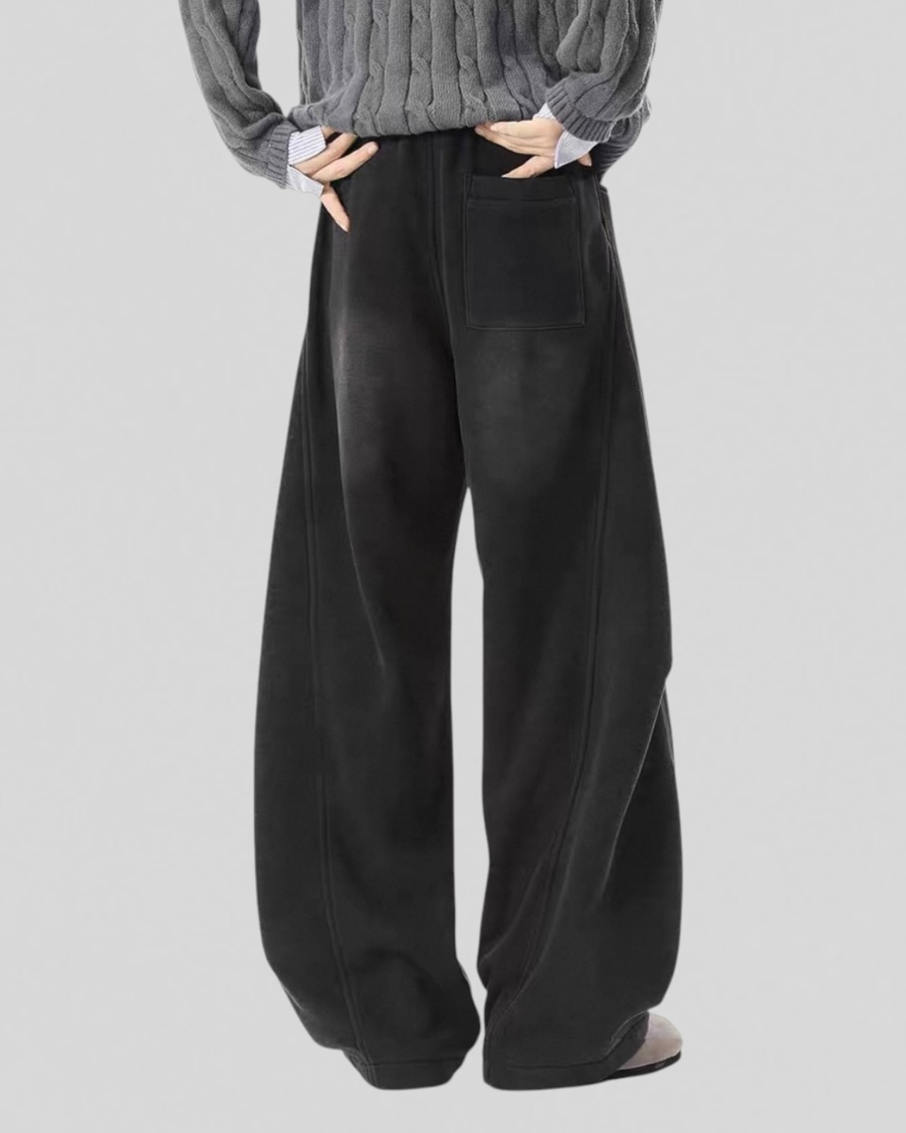 Heavy Washed Wide Pants（95％/40％）