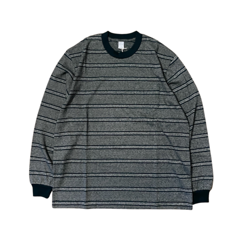 ENDS and MEANS／Horizontal Stripe L/S Tee