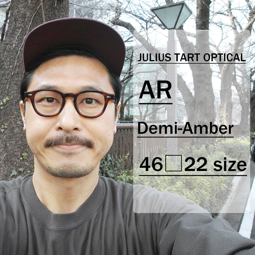 JULIUS TART OPTICAL / AR / ブリッジ:22ｍｍ / DEMI AMBER デミアン