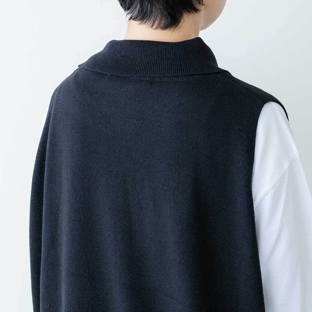 mizuiro ind アシンメトリーカラーワイドベスト mizuiroind（ミズイロインド）の「mizuiro ind アシンメトリー