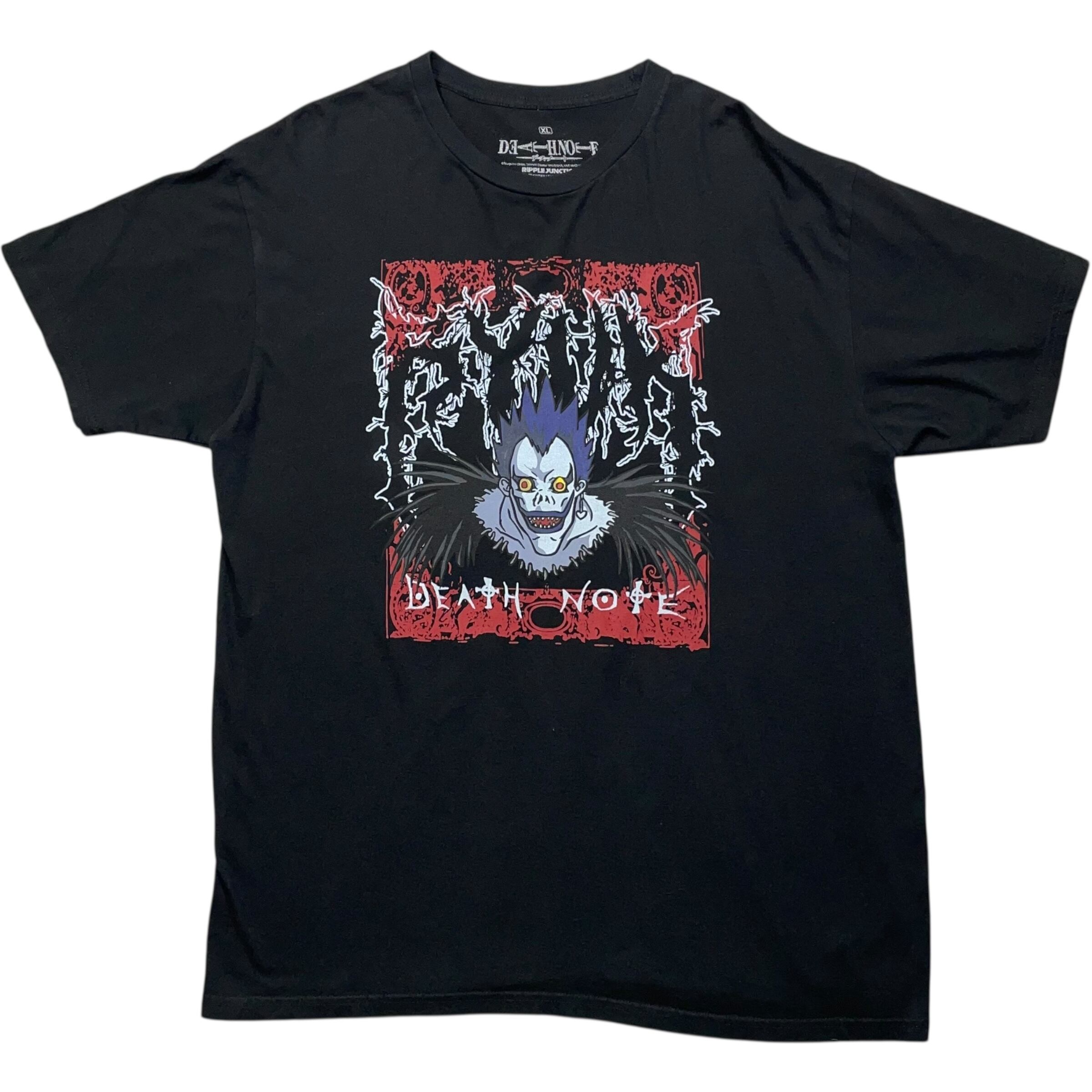 《XL》 DEATHNOTE デスノート アニメTシャツ リューク プリント ブラック no.7374