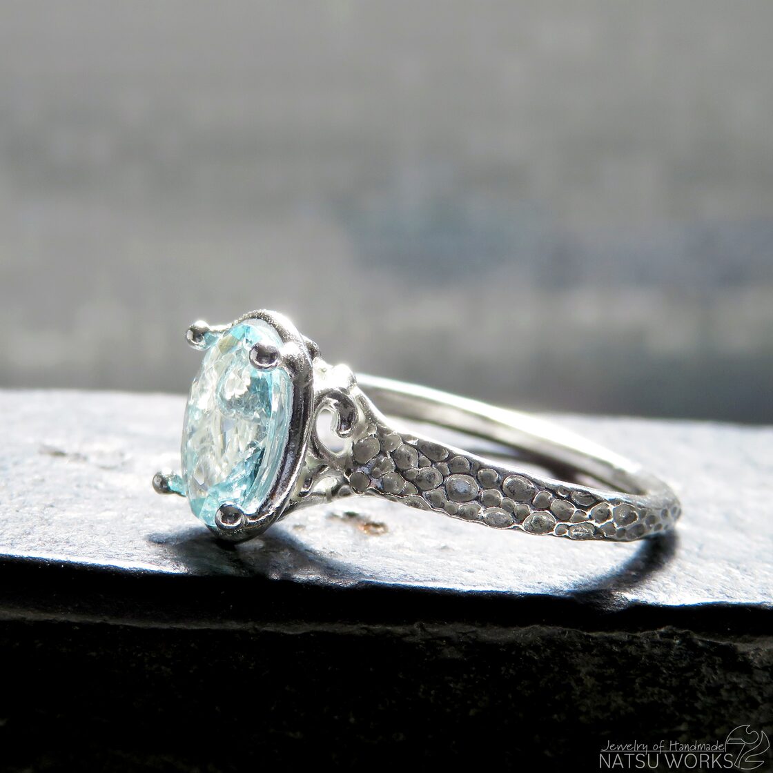 アクアマリン リング / unheated Brazilian Aquamarine Ring | PAY ID