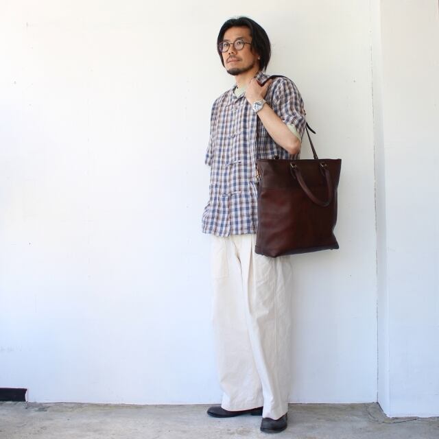オルゲイユ ハバナチェックシャツ　XL　新品、未使用品 Orgueil HAVANA CHECK SHIRT （Ivory） | C.COUNTLY ONLINE STORE