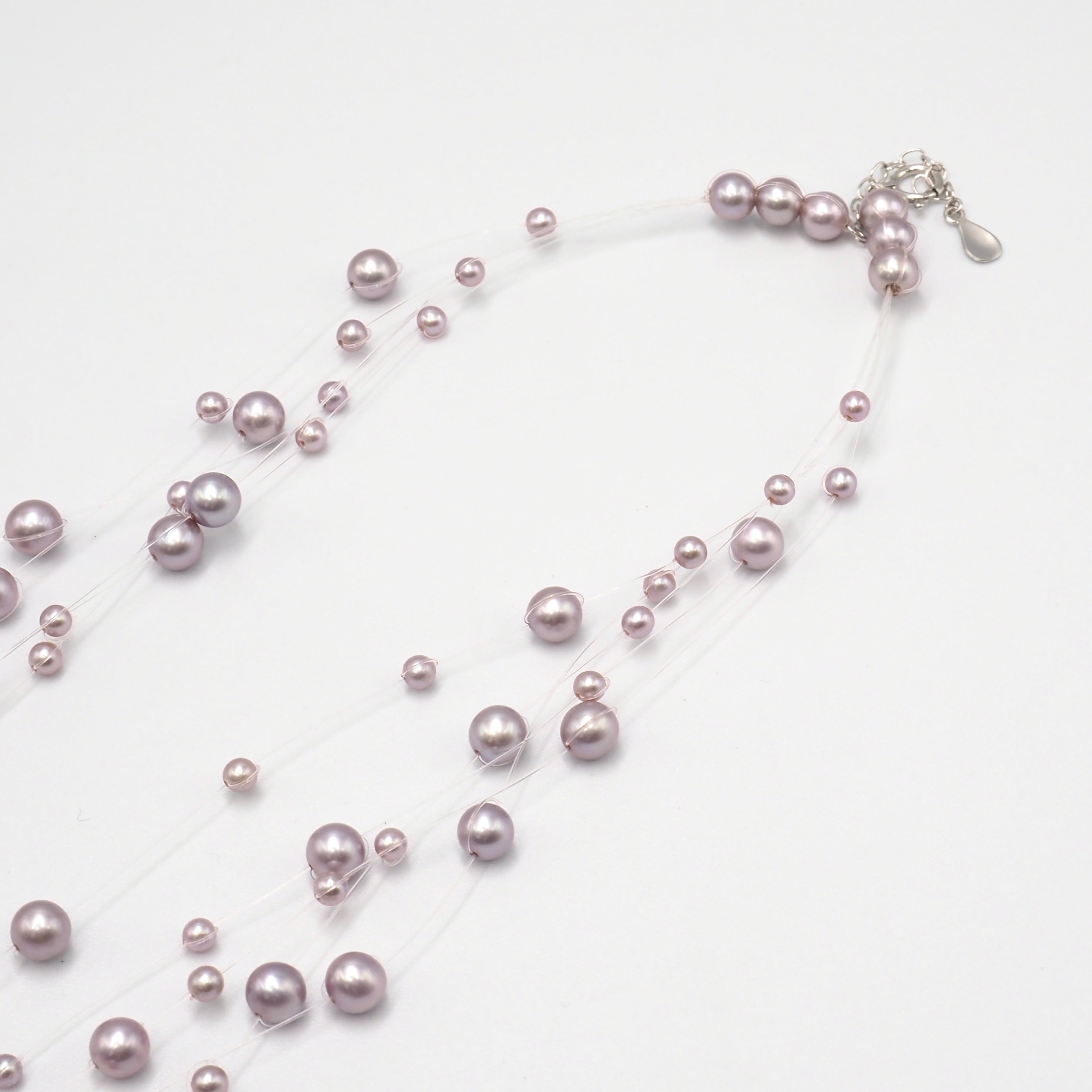 TASAKI 5連 パール ネックレス チョーカー シルバー K18 ホワイト