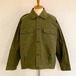 「岡山」Classic Chino Cloth Vintage Washer Trucker Jacket　Olive