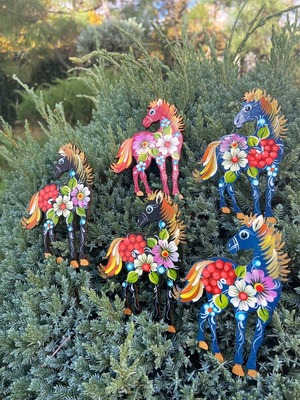 ペトリキフカ塗りのマグネット 2026/午年モデル　馬（Khomenko製作）