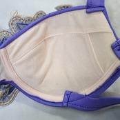 ベリーダンス オリエンタル 衣装 上下セット ブルー系 トップス スカート ラインストーン 装飾 豪華 光沢 青 紫 キラキラ スリット ダンス衣装 イベント ステージ 華やか かわいい パープル系 シルバー系