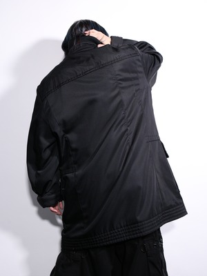 "HUGO BOSS" high- neck zip-up coat jacket