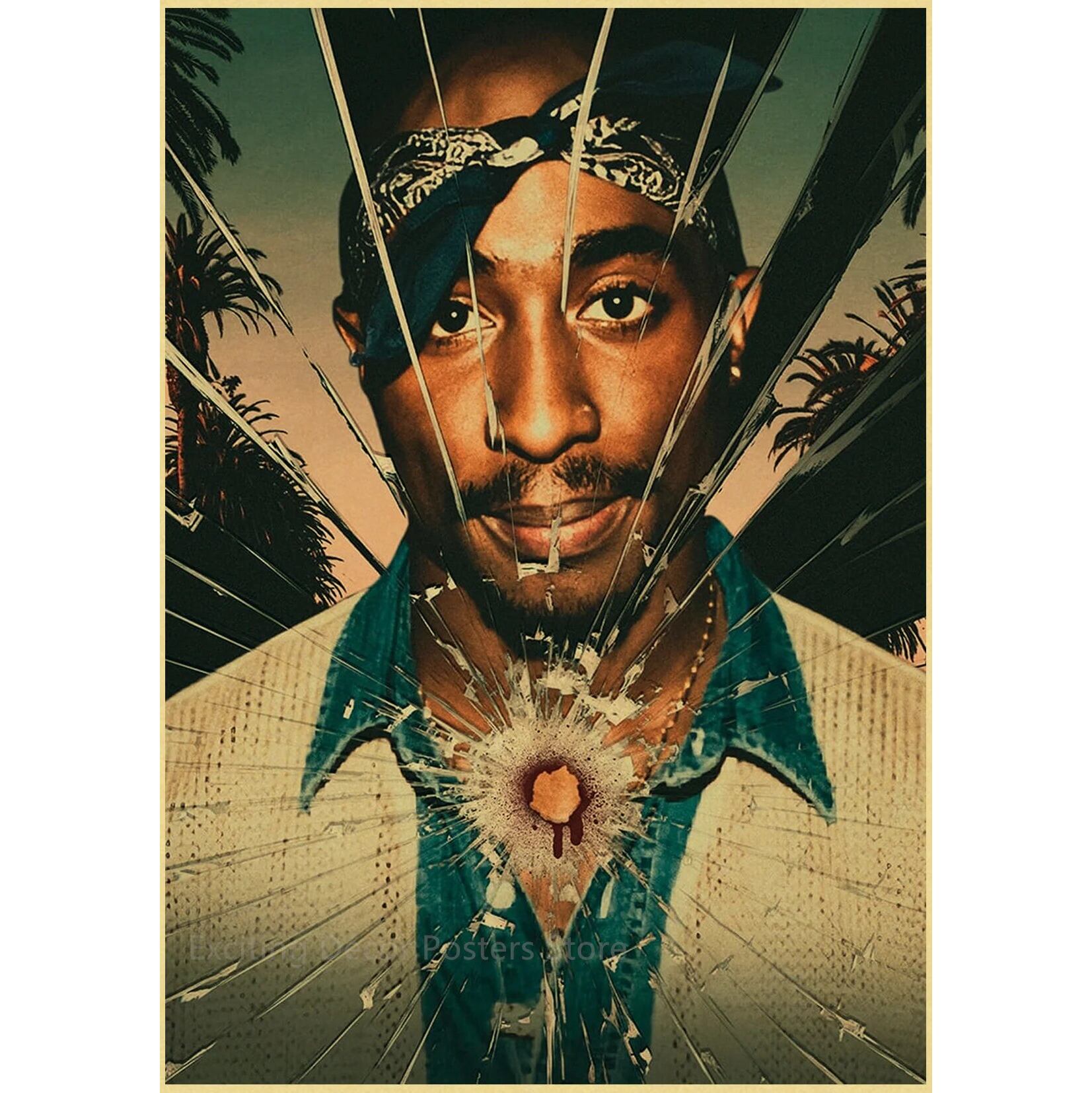 2pac レア物（当時物）ポスター、ヴィンテージ 88cm×58cm 2PAC