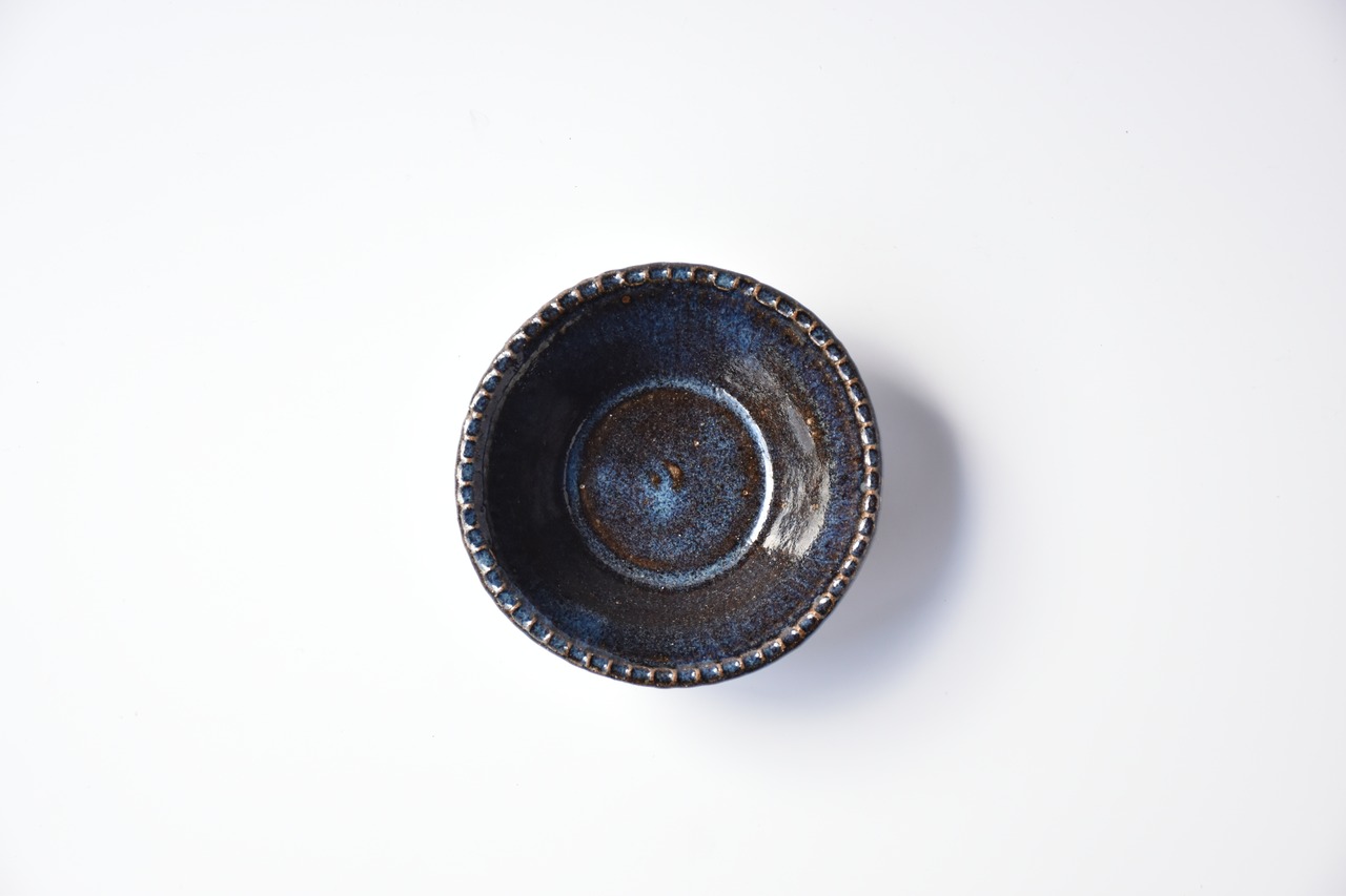 小代瑞穂窯 / 福田るい : 花碗 (トンツー) 青