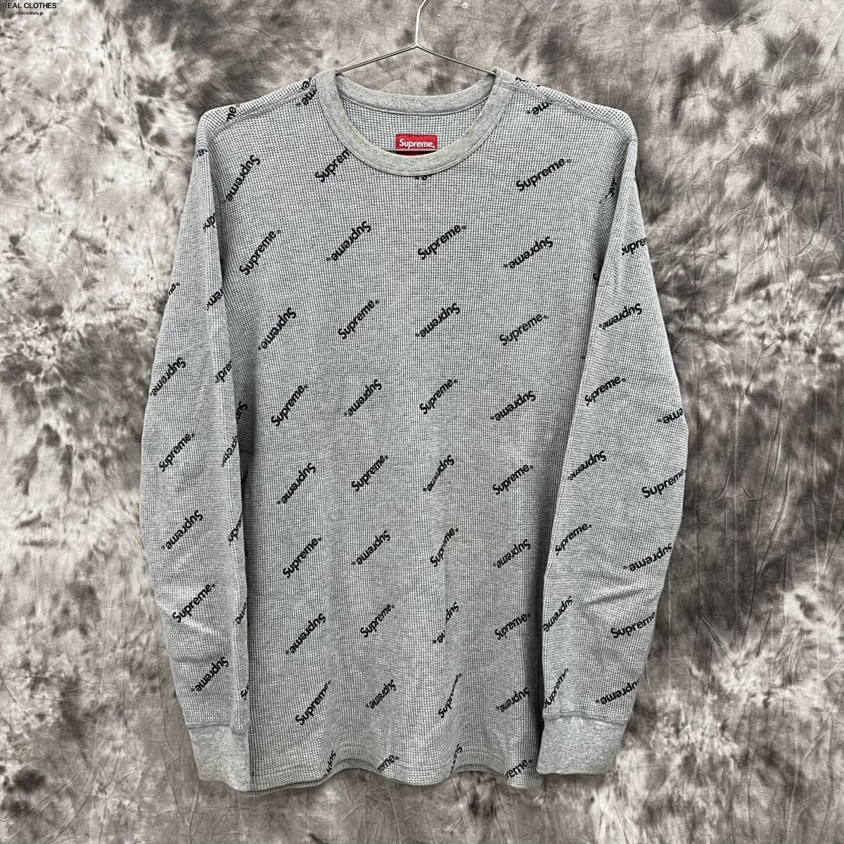 Supreme/シュプリーム【15AW】Logo Waffle Thermal Long Tee/ロゴ