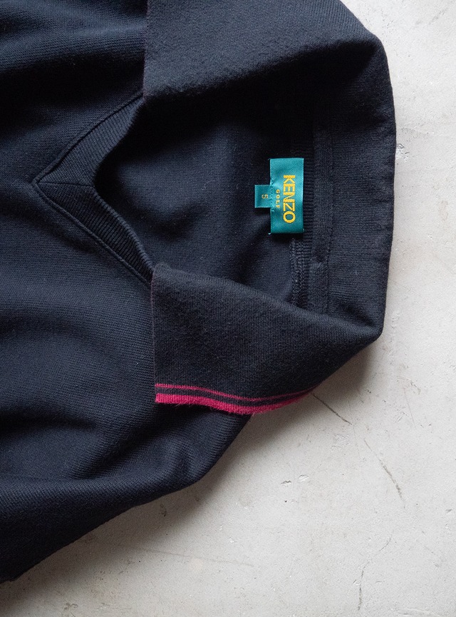 "KENZO GOLF" 1990s Detachable collar pullover