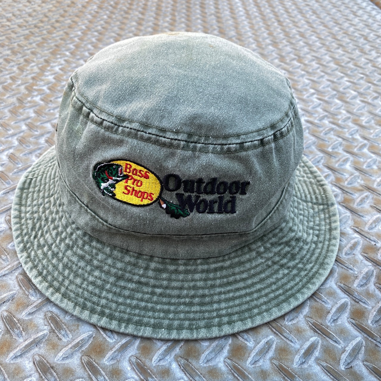 Bass Pro Shops Outdoor World Bucket Hat - FADE OLIVE