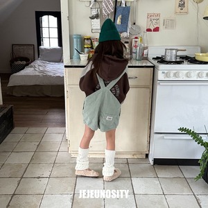 ［即納］jejeunosity corduroy short overalls