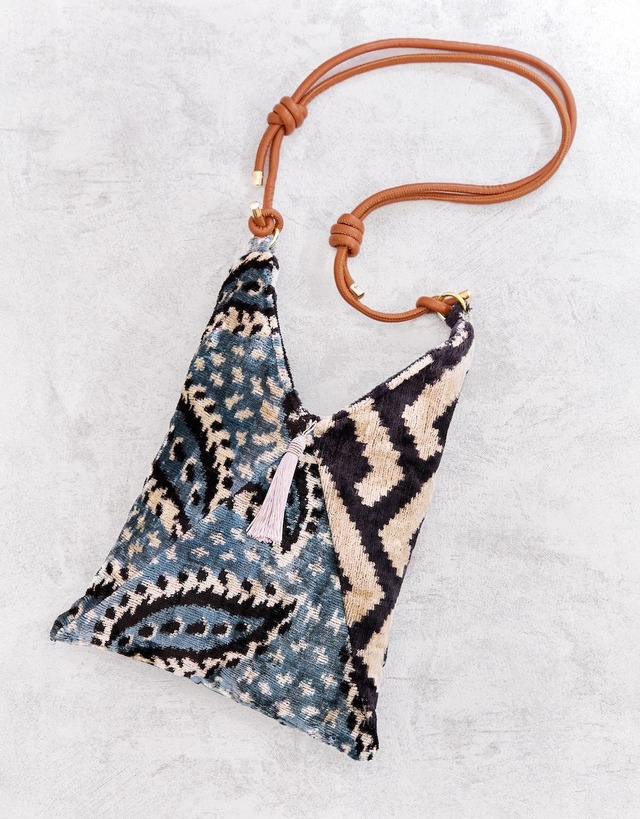 ＊Silk Ikat velvet ふわふかAZUMABAG＊FLUFFY