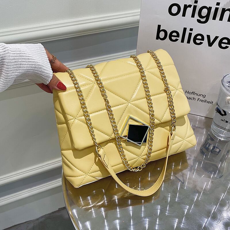 レッドスタイルサマーチェーン シングル 夏物 スクウェア メッセンジャーバッグ 手作りハンドバック37210578826