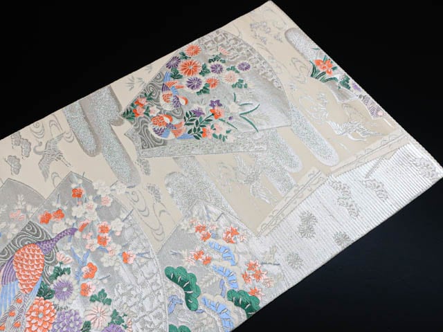 ☆ MILINBABY　刺繍　六通　白地の袋帯 ☆ MILINBABY様専用 刺繍 六通 白地の袋帯 - メルカリ