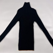 BEAUTY&YOUTH ビューティーアンドユース リブ編み ニット セーター/ブラック レディース