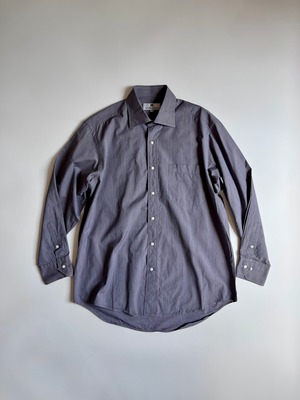 ジバンシィ GIVENCHY MONSIEUR 長袖シャツ|グレーパープル|16|古着 日本製 90年代