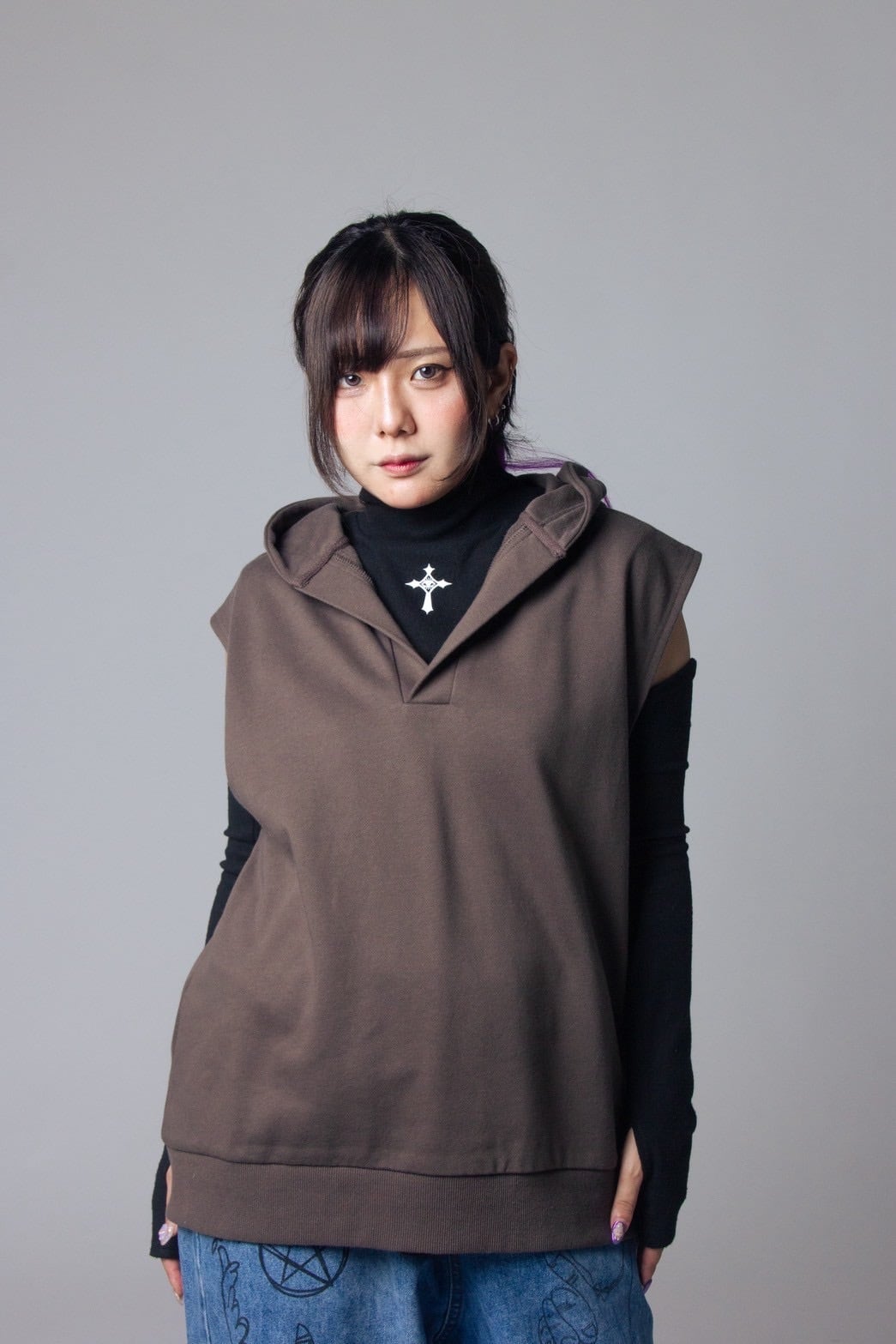 sleeveless hoodie | ENN SHOP