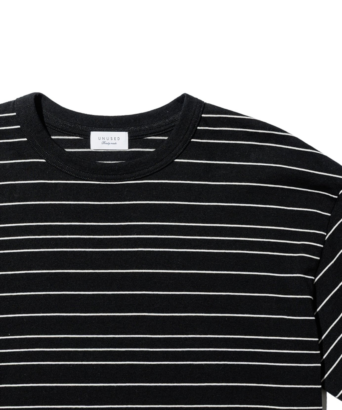 UNUSED / US2543 BORDER SHORT SLEEVE T-SHIRT(BLACK) | AfterSchool