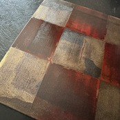 藤野征一郎　市松敷板　S 大柄(赤）【＝】Seiichiro Fujino   Ichimatsu Lacquer Placemat – S (Large Motif, Red)［2104150000120］