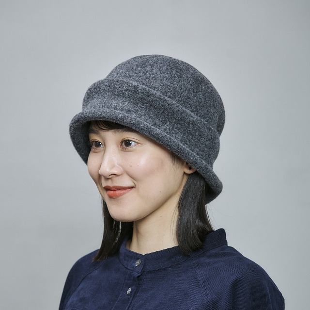 【2026AW】バスク折返しシャロット｜オフホワイト／ベージュ／グレイ／ワイン　　Basque Fold-Over Charlotte Hat　