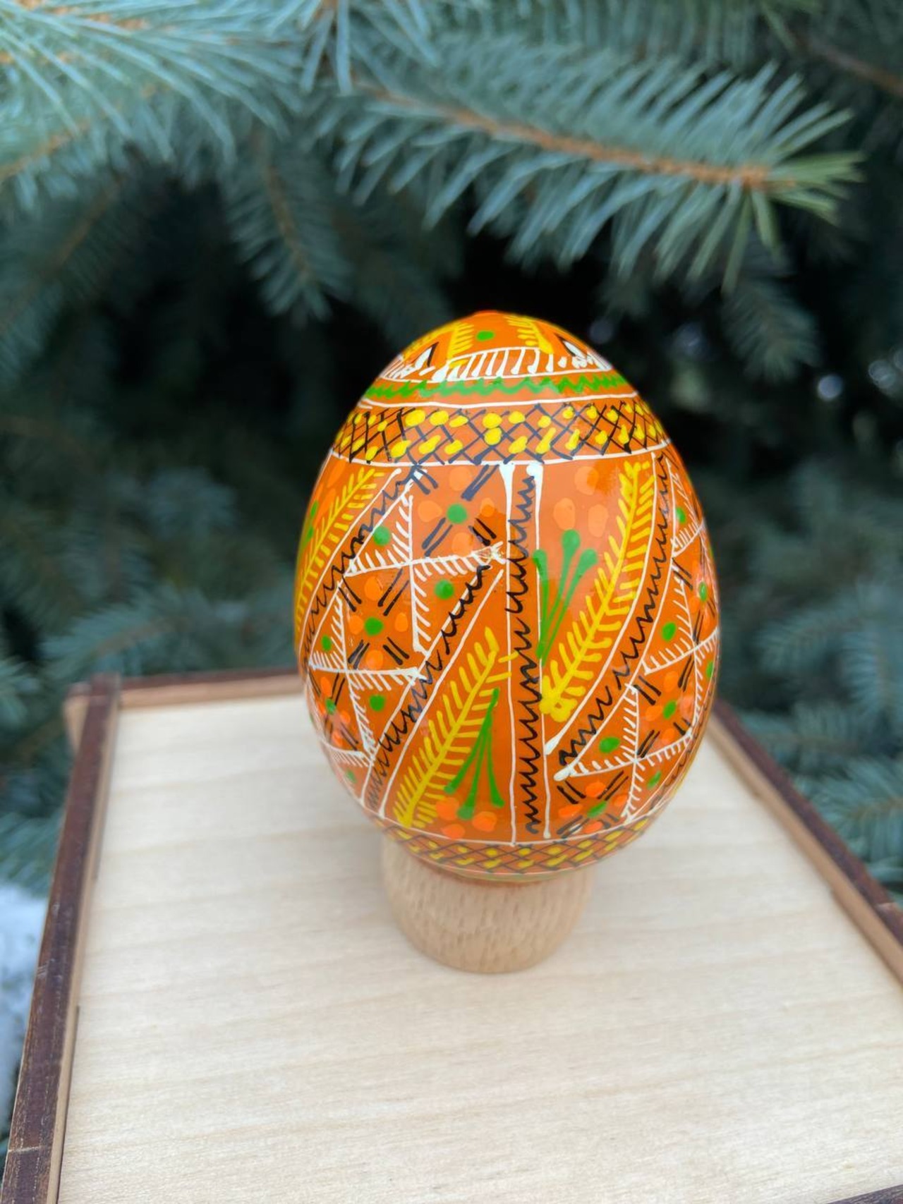 装飾用プィサンカ（イースターエッグ）with stand　コロミヤ博物館モデル - 4