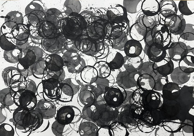 【『山と湖』vol.04 】№14 杉本かほる「タイトル不明」（額代込み）