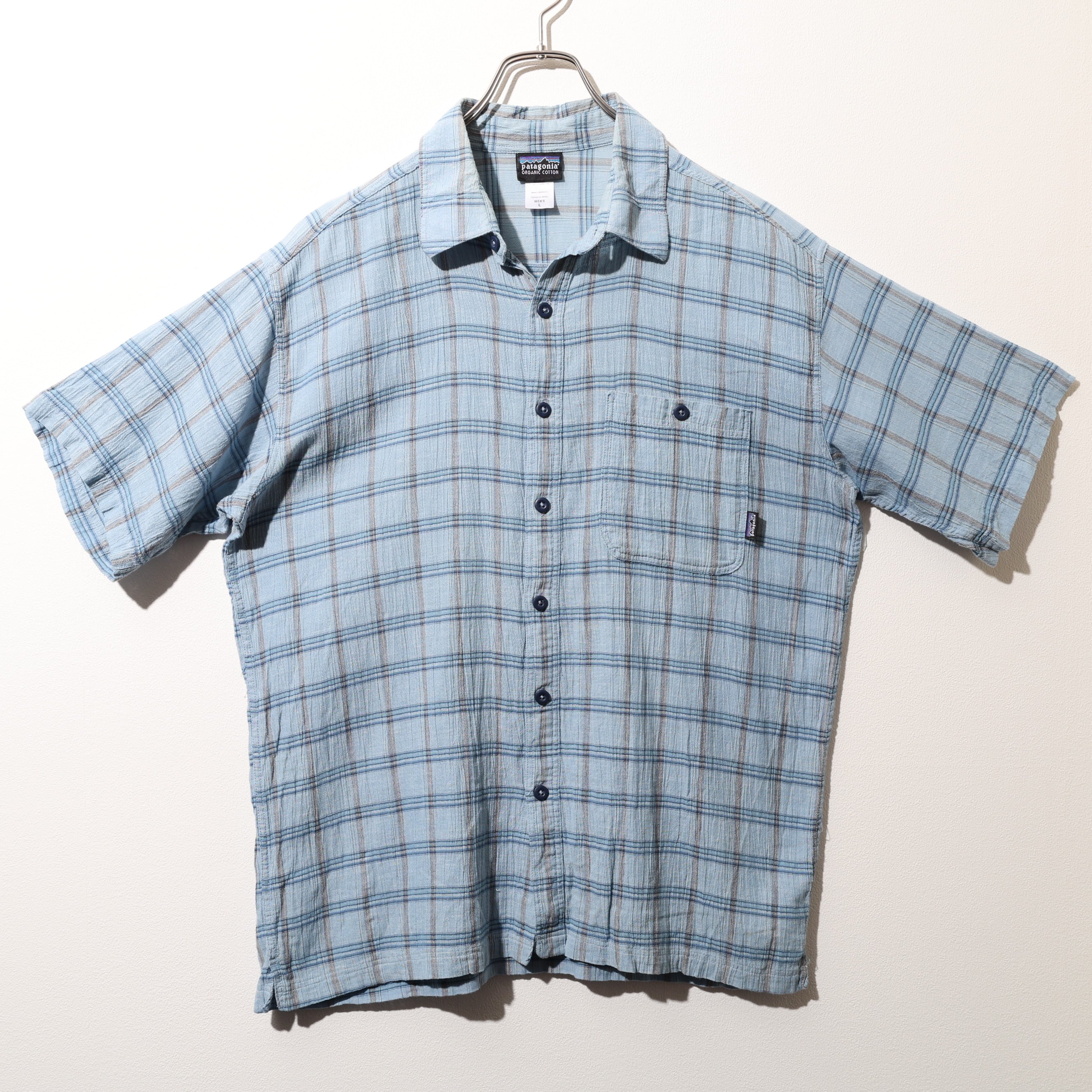 美品 08年 モロッコ製 A/C Yarn Dye Shirt Patagonia ACシャツ