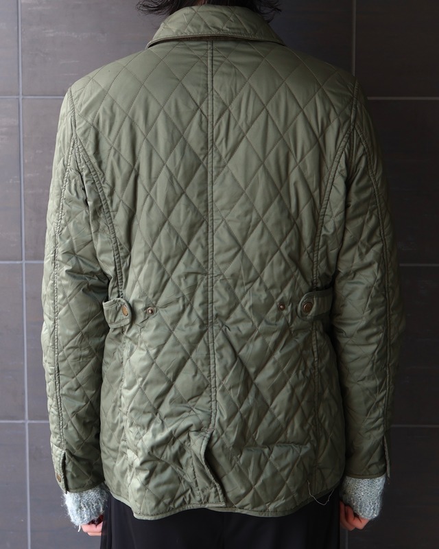 Quilted fly front double zip blouson