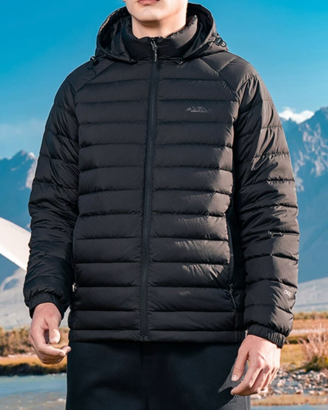 ジップアップ ライトダウンジャケット 5色 E0236