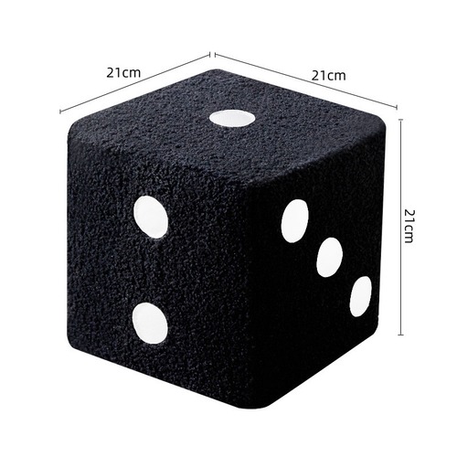 スツール 椅子 リビング 玄関 Sサイズ 21cm サイコロ  置物 ダイス フットスツール オットマン ラムスキン ムートン 小型スツール
