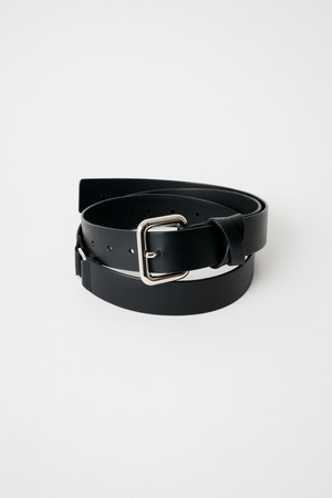 Buckle-Linked Leather Long Belt / 牛皮 / U734-A63-700