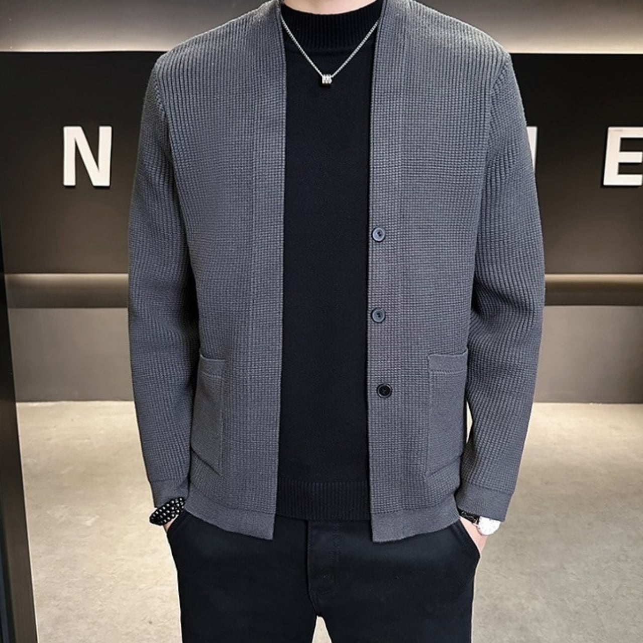 ファッショナブル トレンディ カーディガン 4色 11269