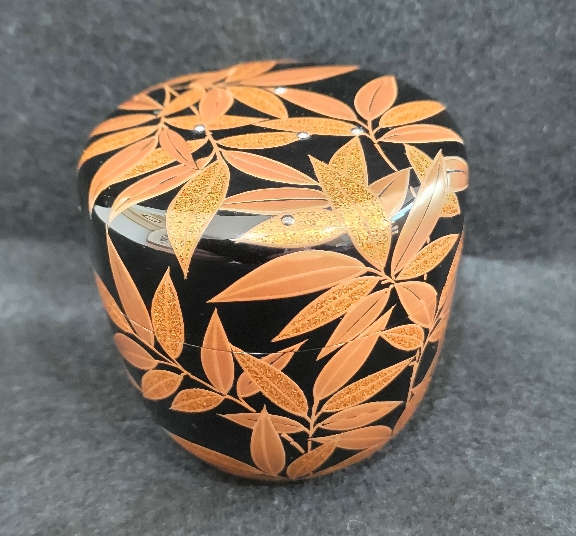 山中塗 中棗 松喰鶴蒔絵 | 茶道具 荒木関