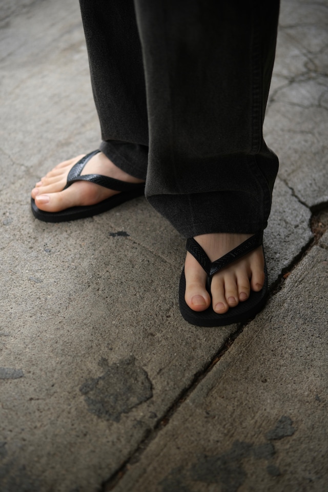 Utah/"havaians" TOP beach sandal/black