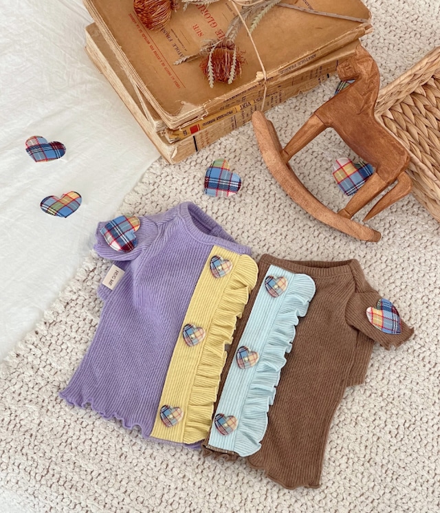 【Hugme】　予約販売　ハートビームウールニット