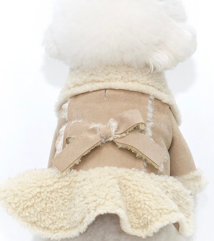 こっそりとペアコーデが出来るテディアウター - (BEIGE)