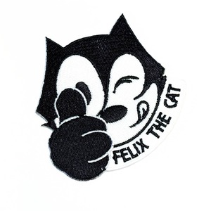 送料無料! ★刺繍アイロンワッペン★【 Felix the Cat( フィリックスザキャット )】 〚アメリカン雑貨 アメトイ〛