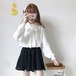 ✞ロリータJK制服 ホワイト襟付きシャツ スプリングオータムトップス ロング リボン 春物 秋物 春夏秋冬 ✞✝✞ゴシック ゴスロリ SM ワンピース 黒 靴 大きいサイズ タイツ ヘッドドレス スカート バイブル 雑誌 本 タイツ アクセサリー ミリロリ 甘ロリ クラロリ 和ロリ エレガント 黒ロリ 姫ロリ 華ロリ BB-BB12056505255
